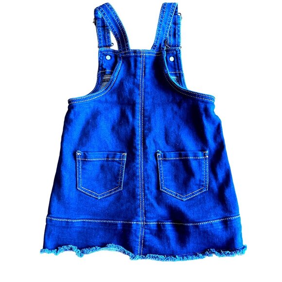 Jordache 4T Dark Wash Denim Dress Toddler Girl Streetwear Y2K Core Mini - Picture 6 of 13